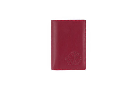 Vertical Bifold Wallet - RED WINE
